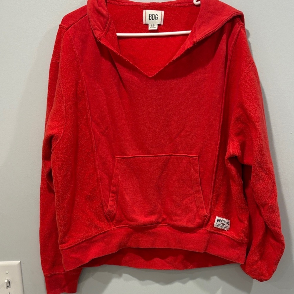 BDG Vibrant Red Cowl Neck Sweater